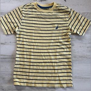 Nautica Yellow Striped Boys Shirt